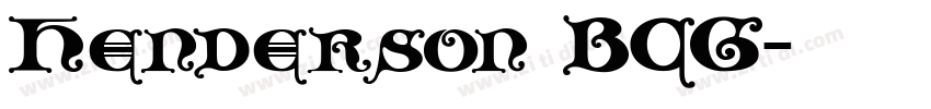 Henderson BCG字体转换
